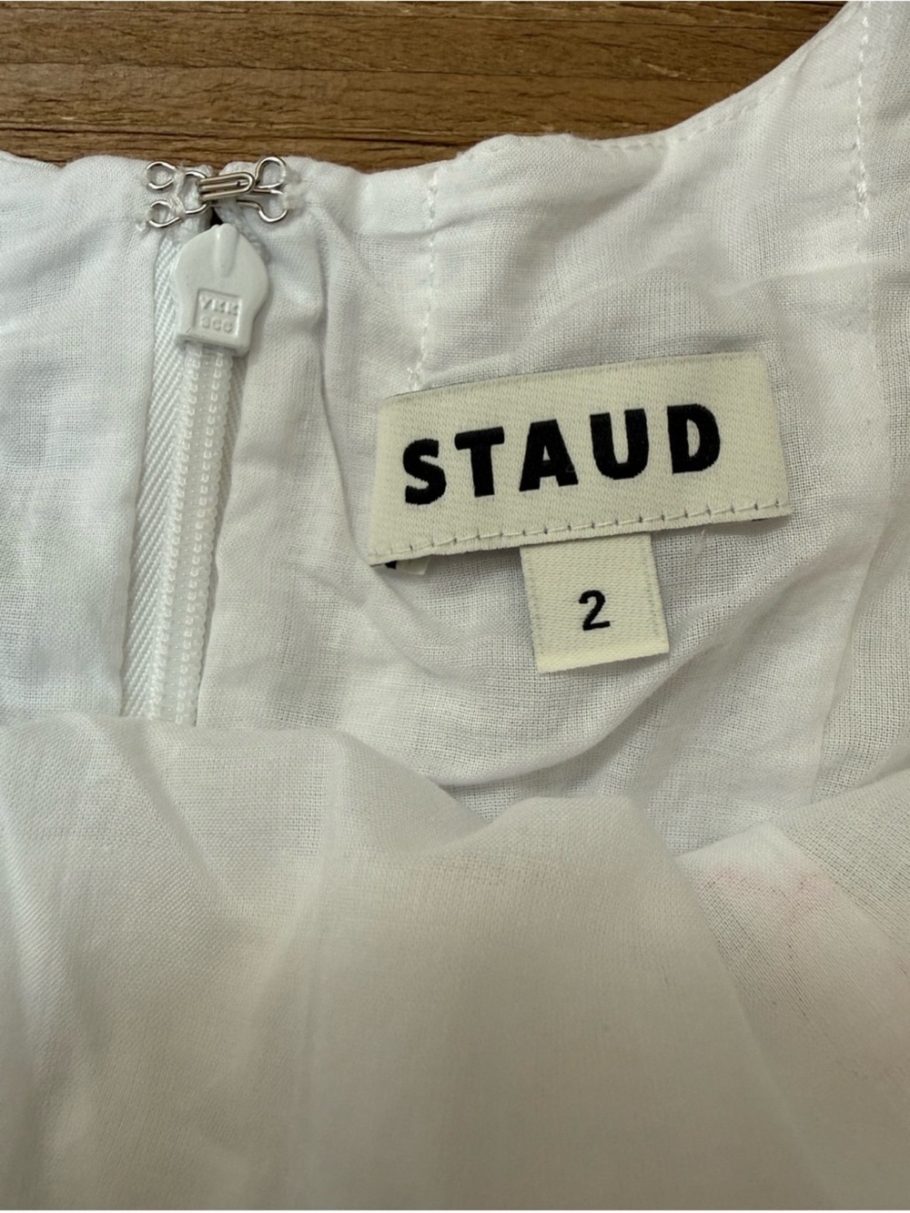 NWT STAUD Wells Dress in White - Picture 4 of 5
